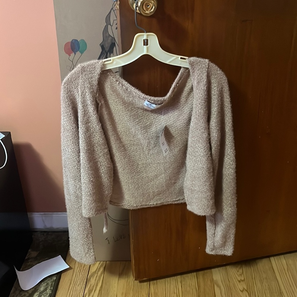 Tie in front sweater cardigan